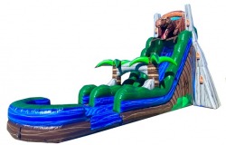 jurassic20rush20water20slide20inflatable20rental20tulsa20ok 24ft Jurassic Rush Water Slide w/ Pool